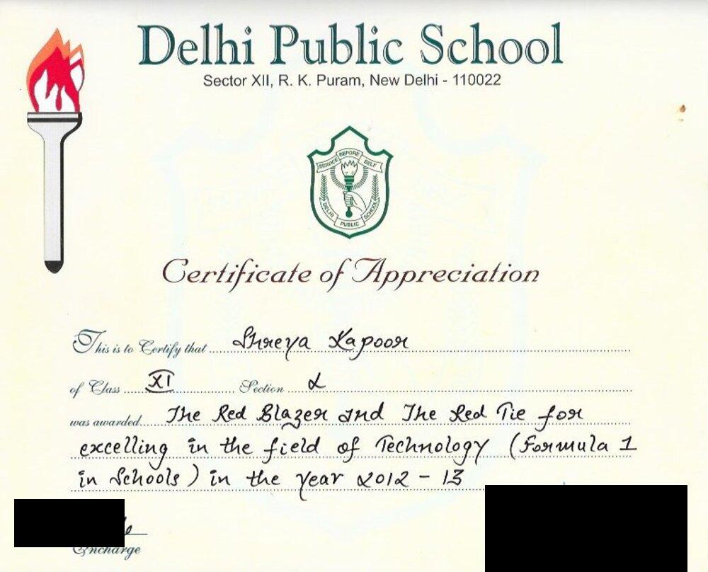 Red Blazer and Red Tie Certificate